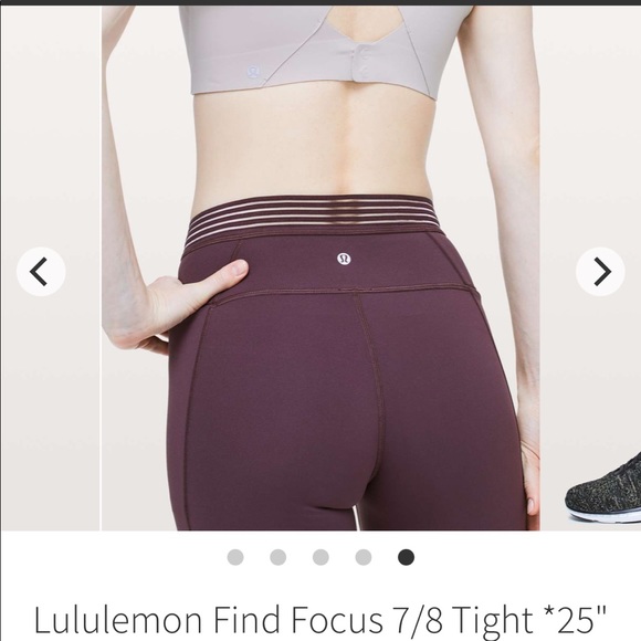 Lululemon fine focus 7/8 tight 25“ legging in arctic plum - Picture 5 of 13
